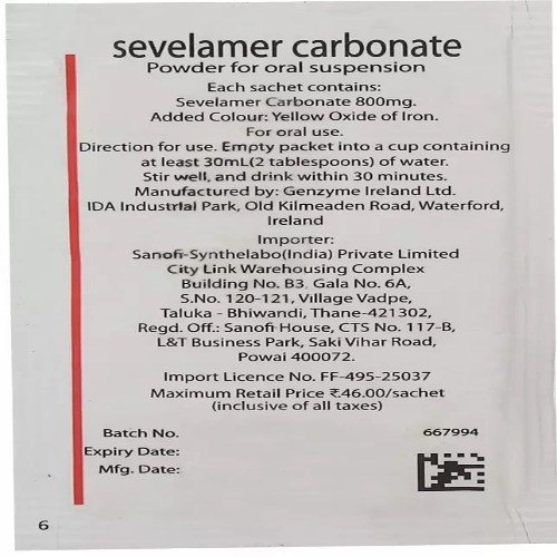 Renvela 800 mg sachets