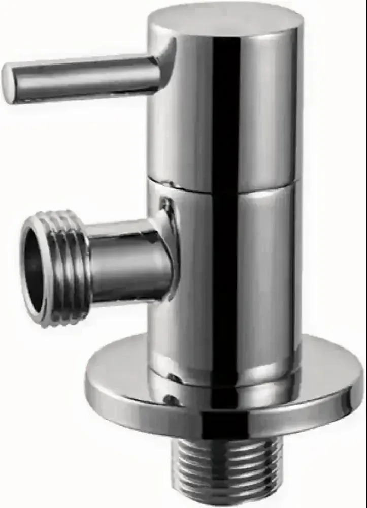 Brass Angle Cock - Color: Silver