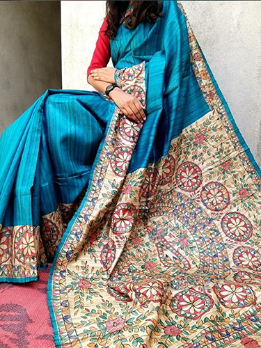 Madhubani Silk Saree