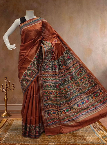 Madhubani Silk Saree