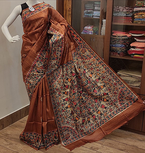 Madhubani Silk Saree