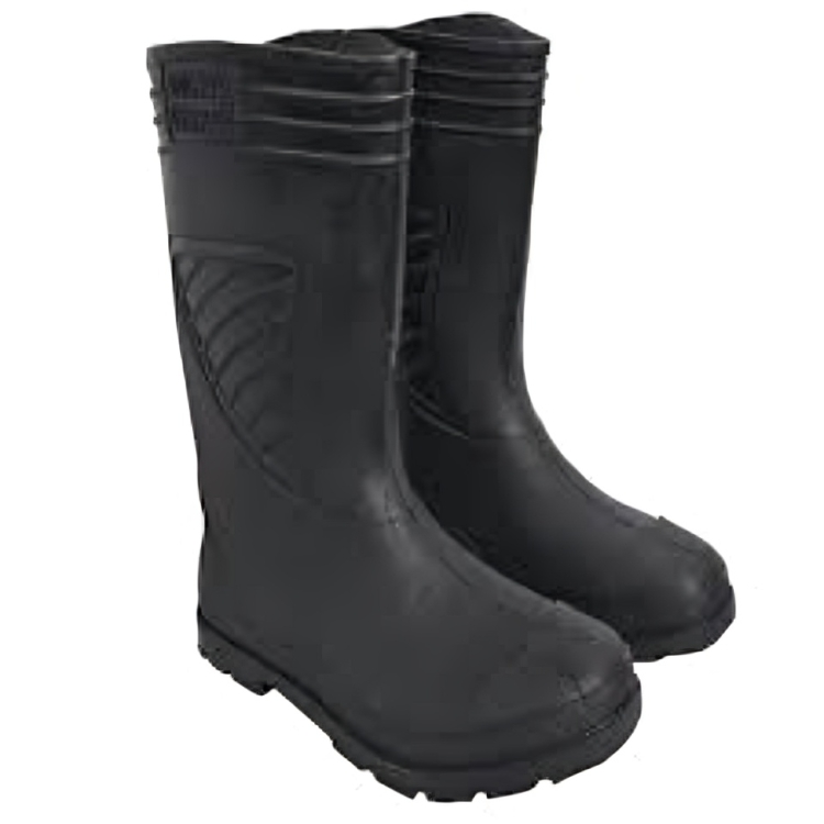 Safety Gumboots - Pvc Material, All Sizes Available | Unisex Design In Classic Black