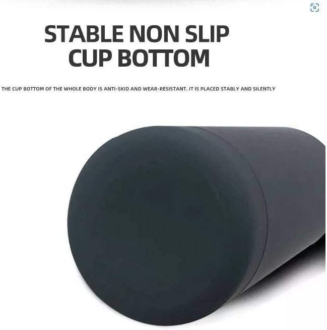 (SS-112) Matte Finish Black Elegant Touch Coating Insulated Vacuum Stainless Steel Flask