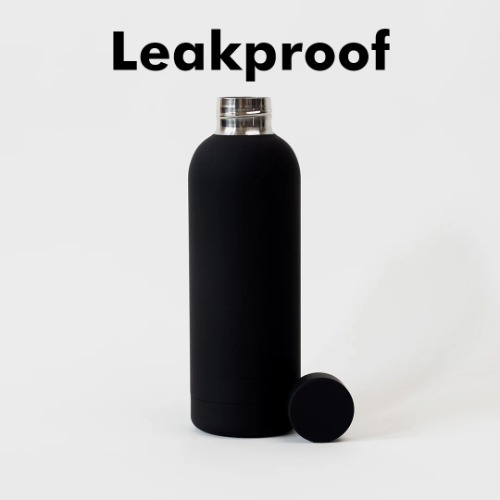 (SS-112) Matte Finish Black Elegant Touch Coating Insulated Vacuum Stainless Steel Flask