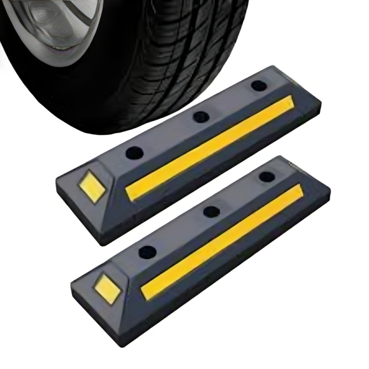 Rubber Car Stopper - Color: Black