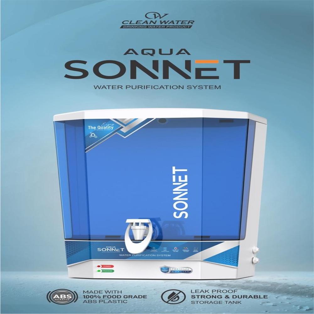 Water Purification Machine - Plastic, 10l Storage Capacity, 230v | Reverse Osmosis, Ultra Violet, Solenoid Valve, 1 Year Warranty, Wall Mounted