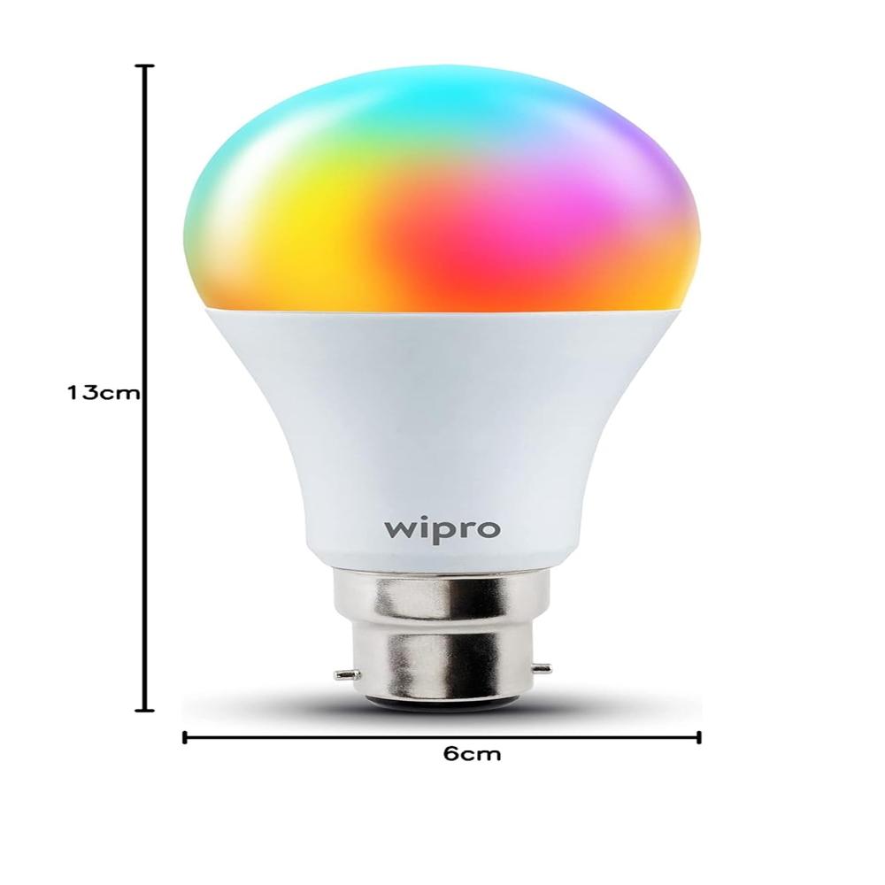 Wipro B22 12.5w Wi-fi Smart Led Bulb With Music Sync For Amazon Alexa & Google Assistant - Application: Bed Room