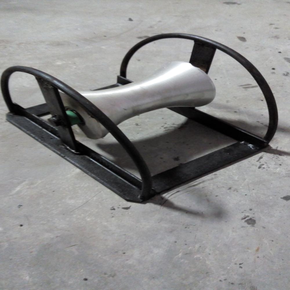 Aluminium Straight Cable Roller - Color: Silver And Black