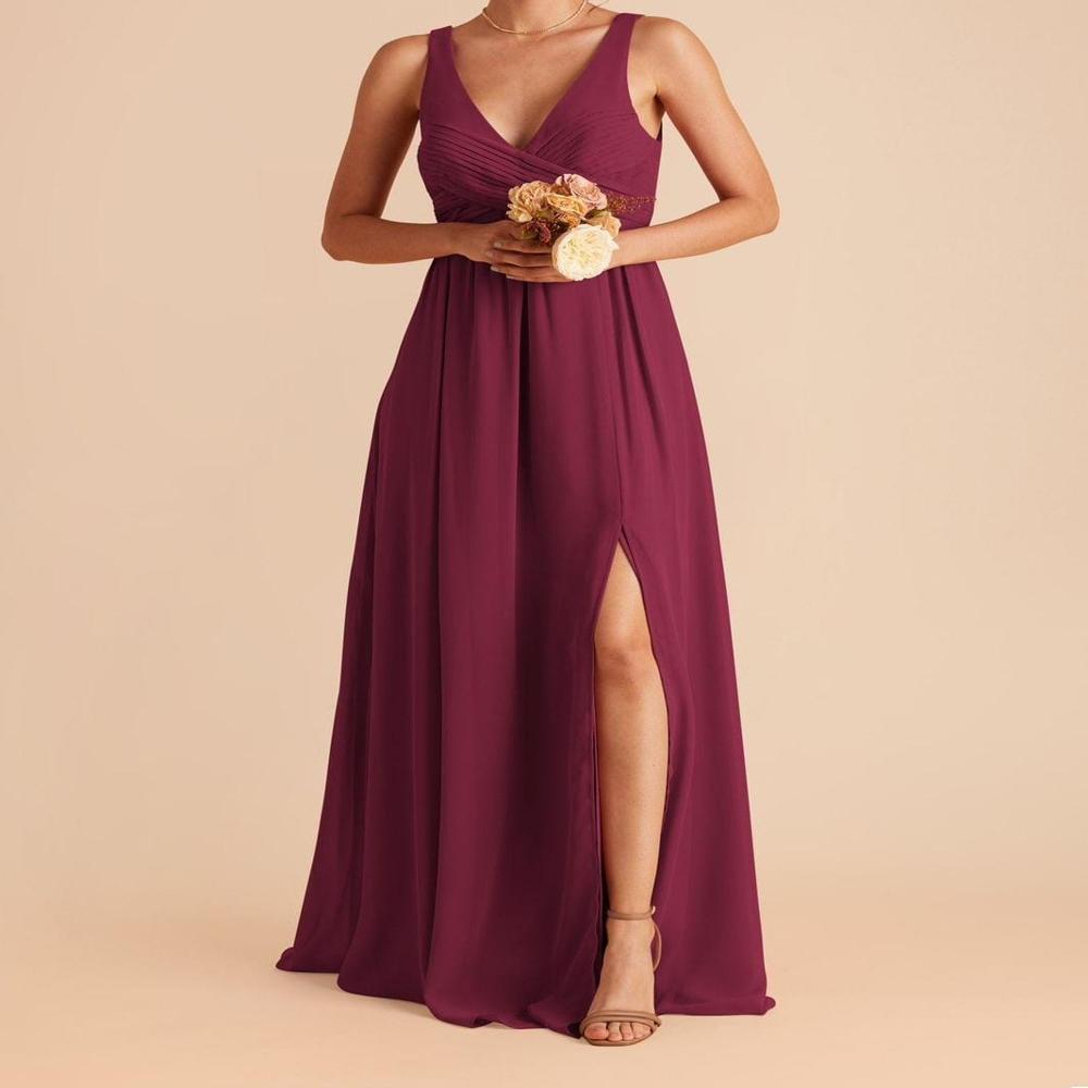 Womens Peach Sleeveless Vneck Maxi Dress - Color: 3 Color