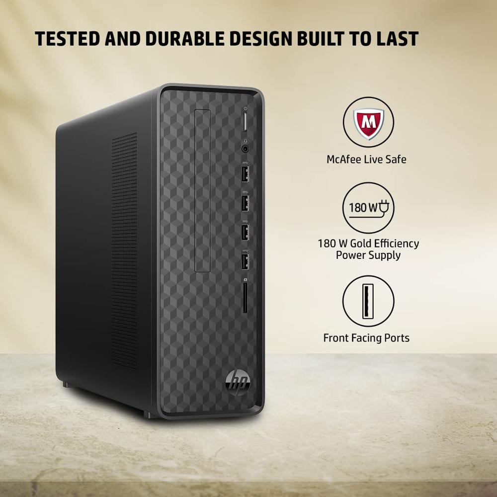 HP Slim Mini Tower PC Intel Celeron Desktop