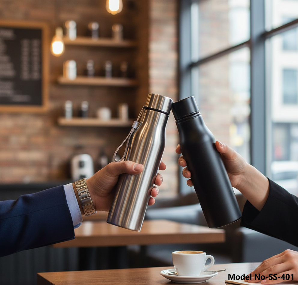 (SS-401) Stainless Steel Multipurpose Water Bottle with Carry Loop