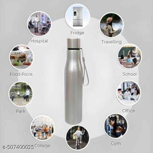 (SS-401) Stainless Steel Multipurpose Water Bottle with Carry Loop
