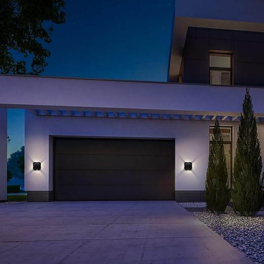 Garnet 12 Watt 4 Ray Round Outdoor Wall Light for Home | 4 x 3W| IP65 LED Wall Light | Warm White, Yellow 2700K | Aluminium Housing 