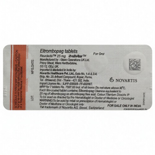 Revolade 25 Mg Tablet - Recommended For: Doctor