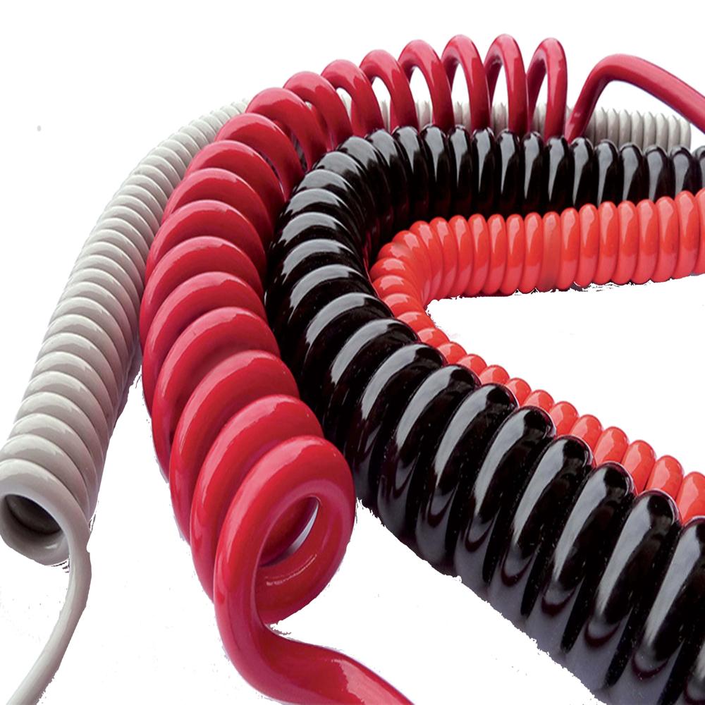 Black 2 Core Spiral Cable