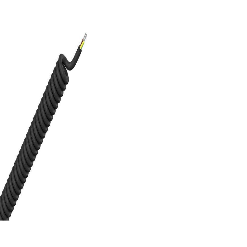 Black 2 Core Spiral Cable