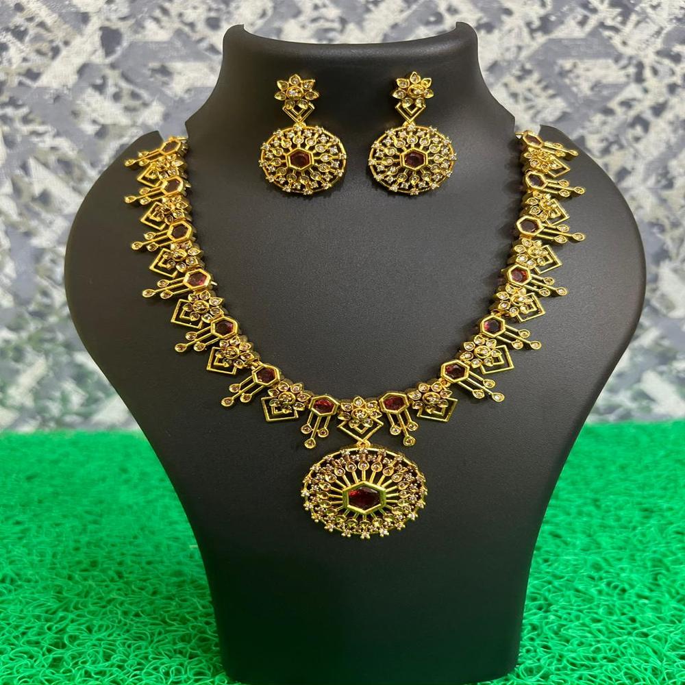 Rajdarbar Kundan Alloy Necklace Set