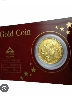 Coin packaging card