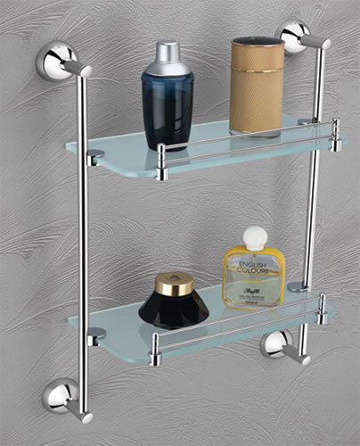 SA-001 Sapphire Double Glass Shelf Corner