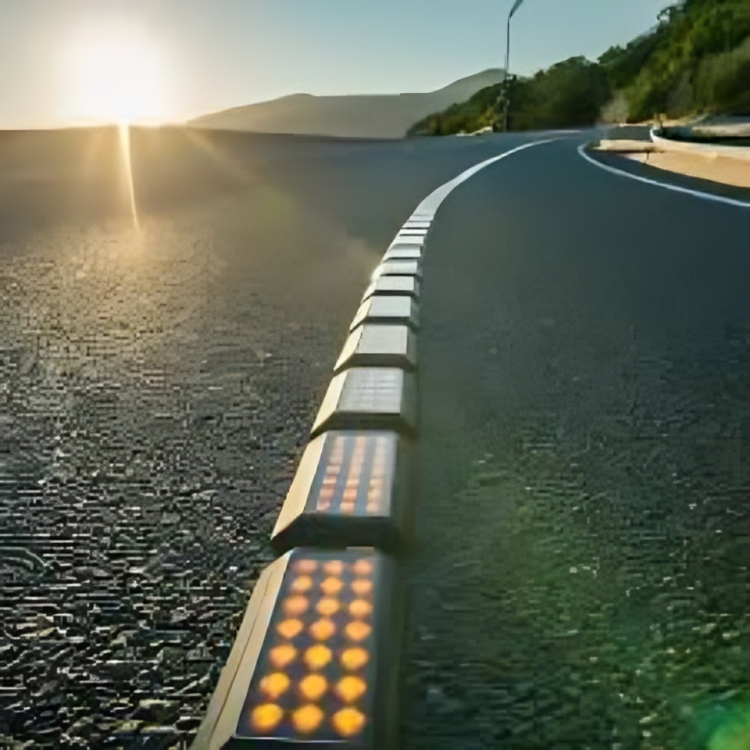 Solar Road Stud - Color: Yellow And Silver