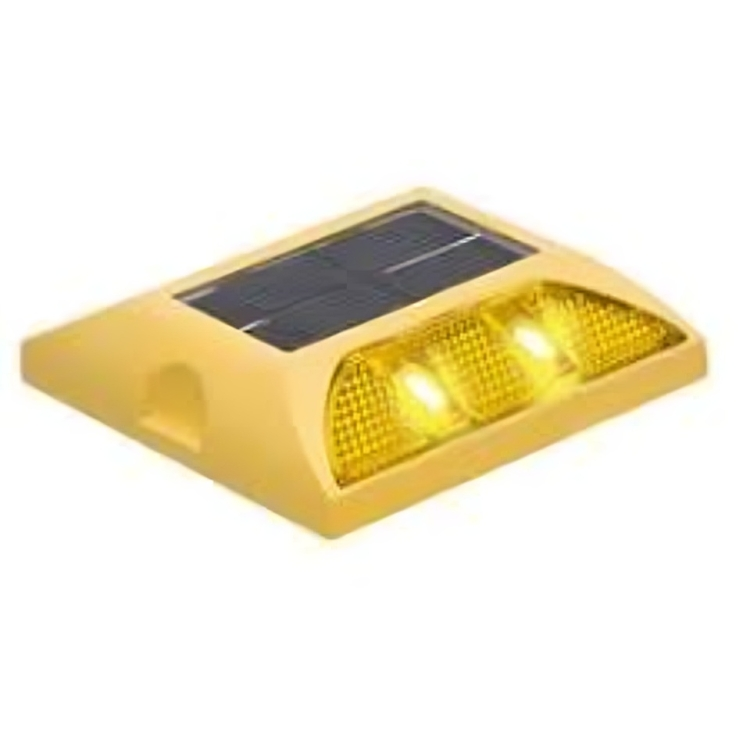 Solar Road Stud - Color: Yellow And Silver