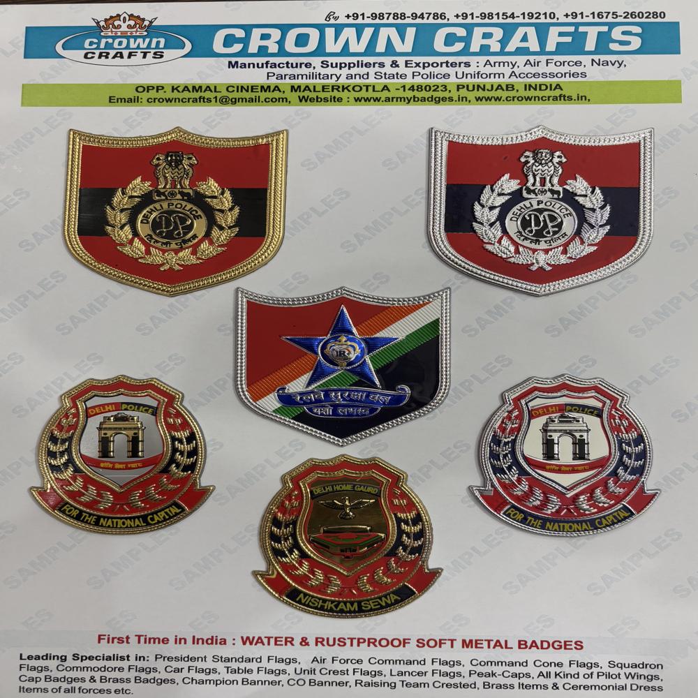Delhi Police Soft Matel Badges