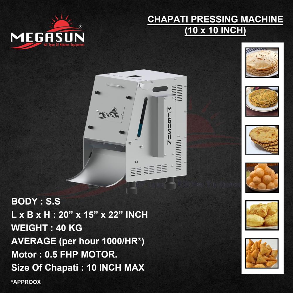1000 Small Chapati Pressing Machine