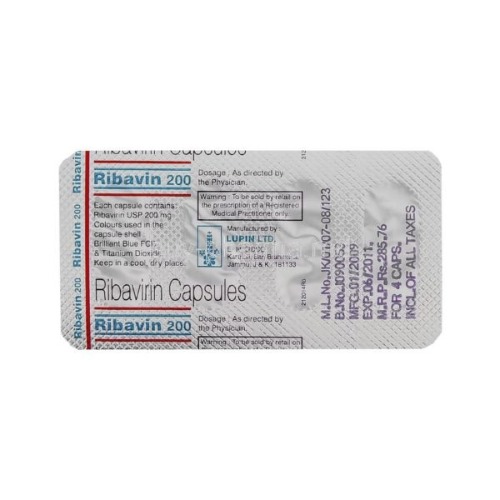 Ribavin 200 Mg Capsule - Recommended For: Doctor