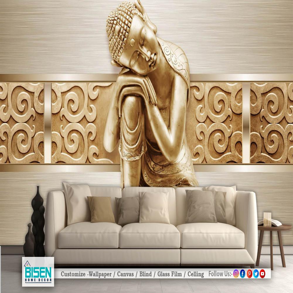 Buddha Wallpaper - Material: Non Woven
