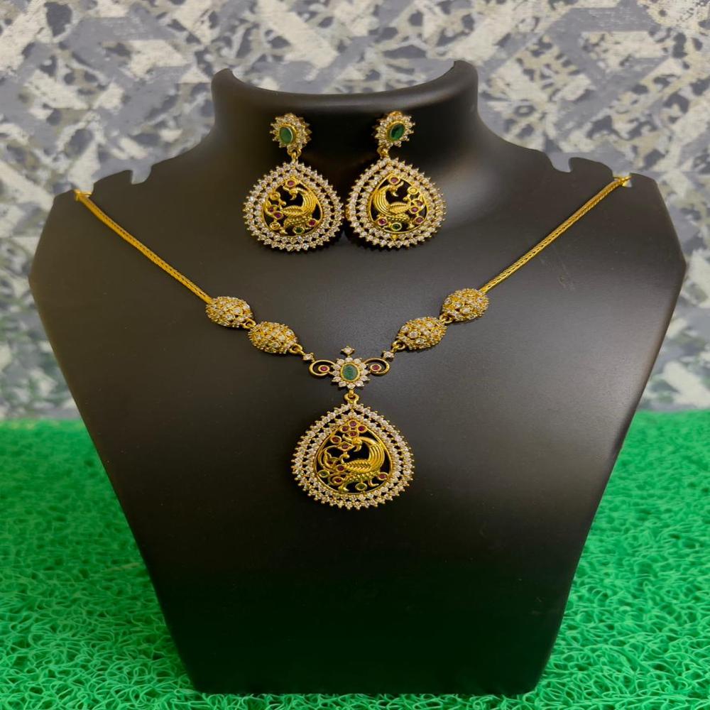 Swarna Mayura Pendant Necklace Set