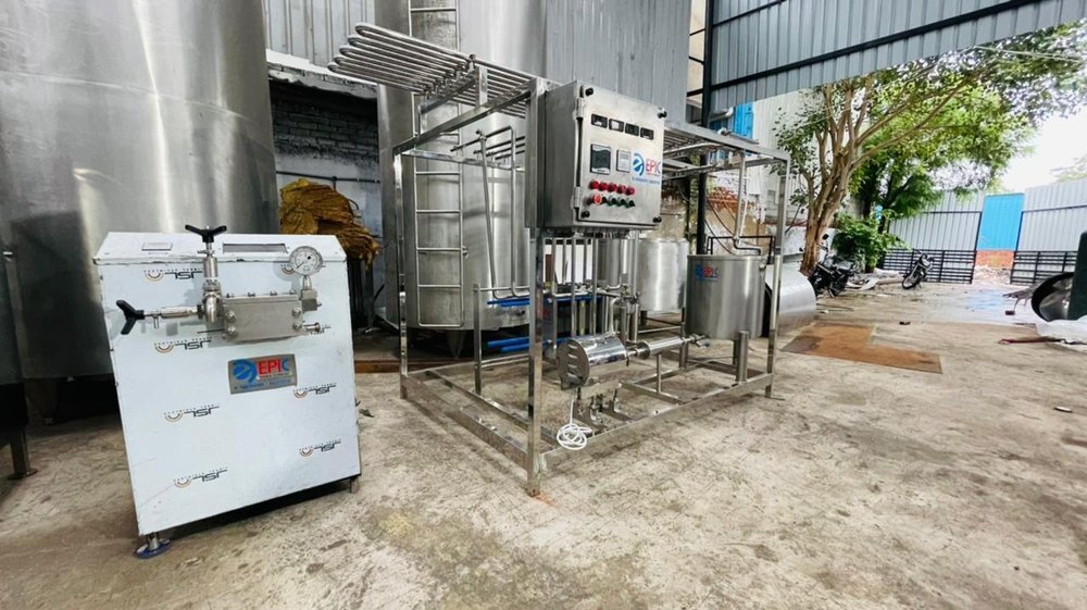 Milk Pasteurization Plant - Capacity: 500 Ltr/hr