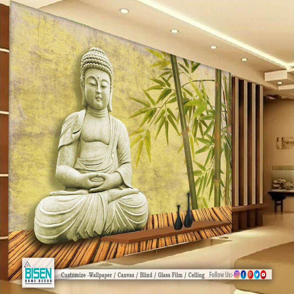 5d Buddha Wallpaper - Material: Non Woven