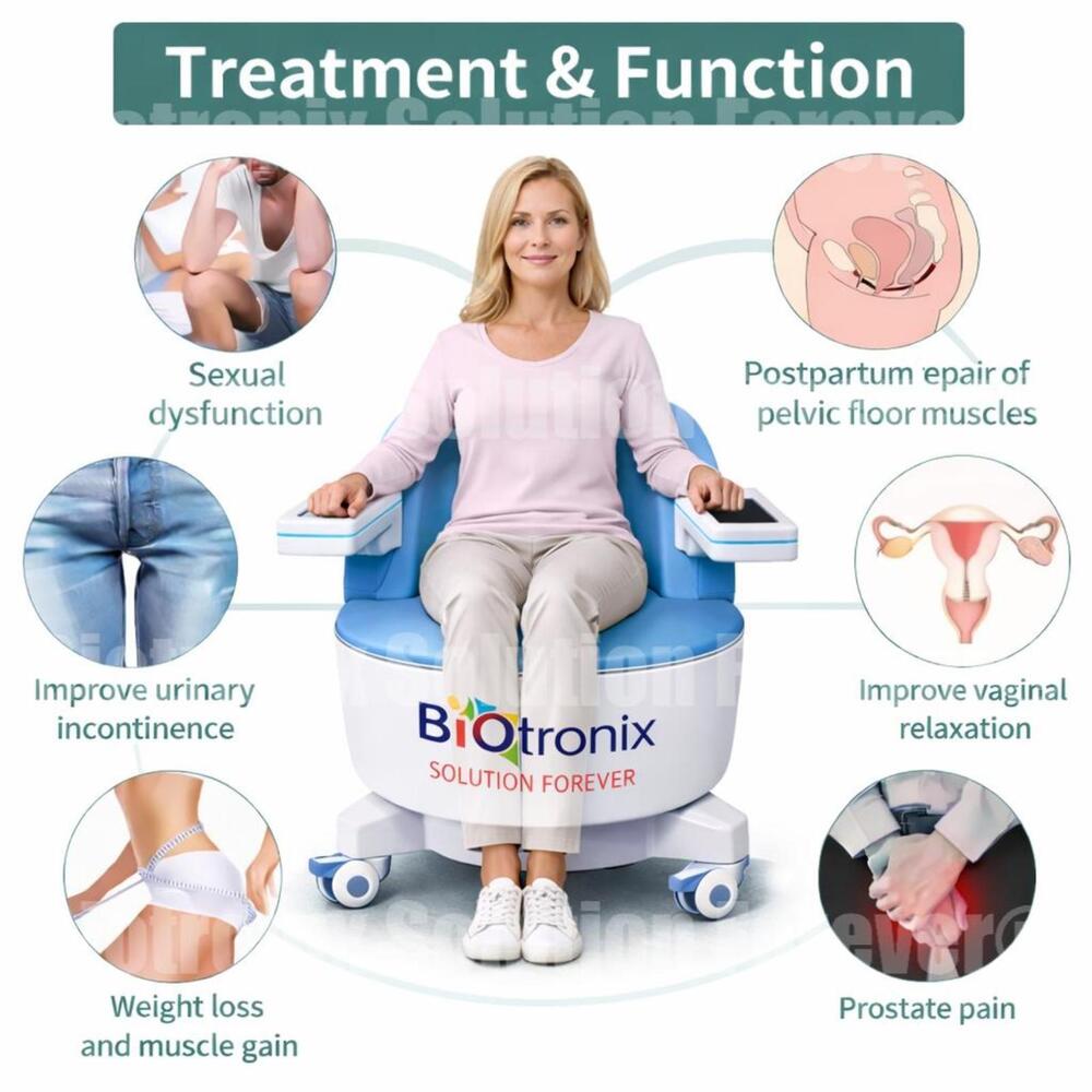 Smart Pelvic Floor Muscle Training Chair for Long-Term Clinical Use