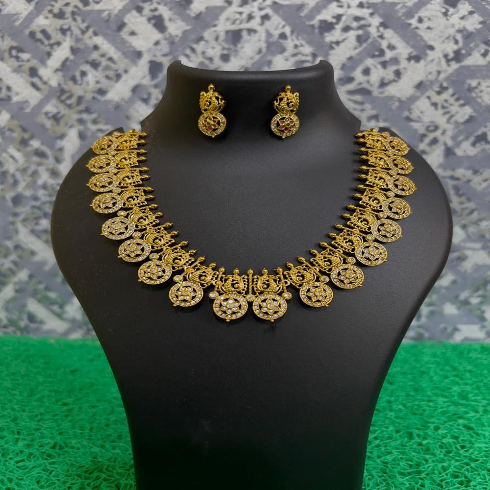 Heritage Mandala Gold-Tone Necklace Set