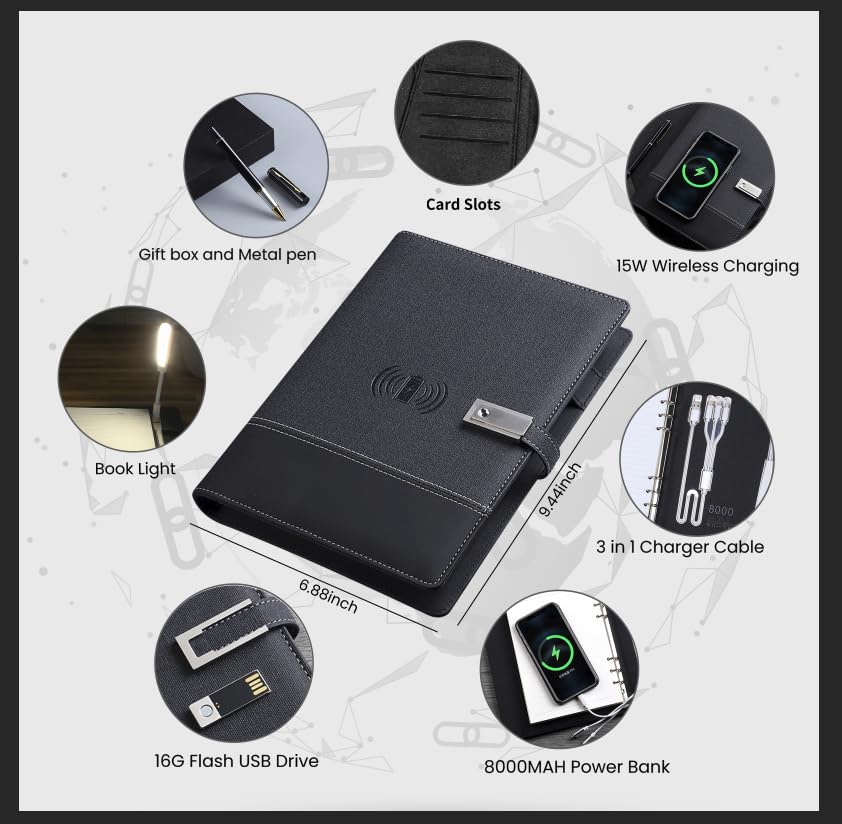 Glue Bound 5000 mAh Power Bank Diary