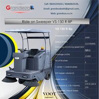 VOOT Ride on Sweeper VS-100 R-BP