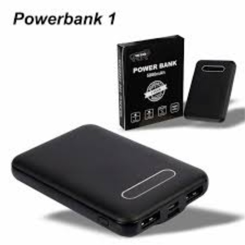 Black Mini Compact Portable 5000mAh Power Bank