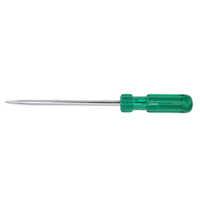 Flat Screw Driver - Color: Silver And Green