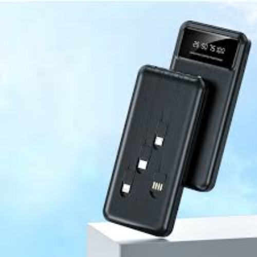4-IN-1 10000 mAh Powerbank With Inbuilt Cable