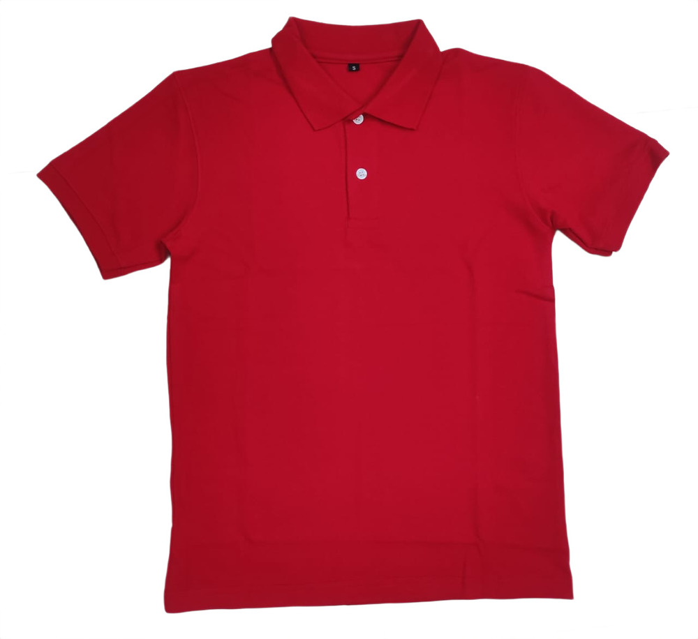 Mens Red Collar T-Shirt