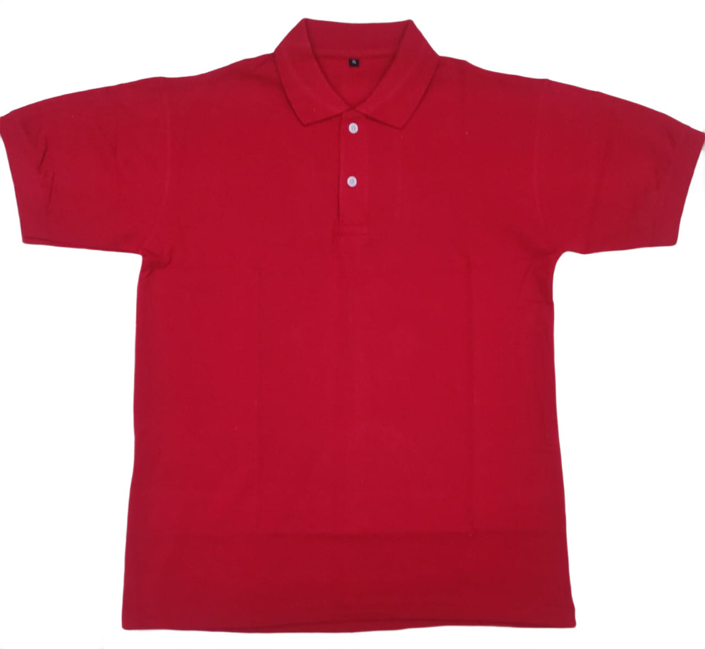 Mens Red Collar T-Shirt