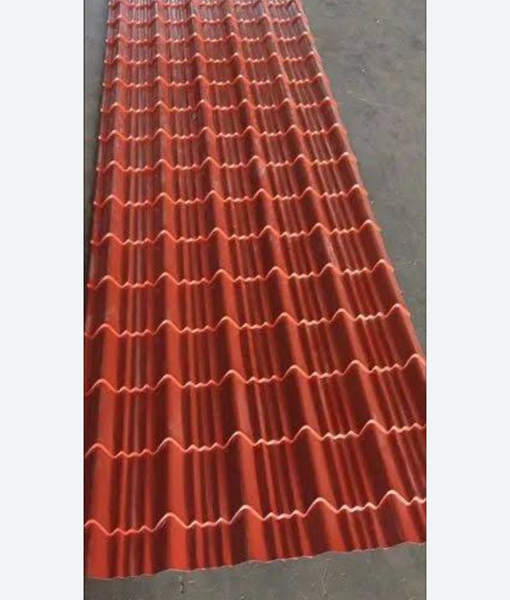 Metal Roofing Tile - High-quality Metal, 0.45mm Thickness, Vibrant Orange Color | Coated Surface Treatment For Weather Resistance And Durability