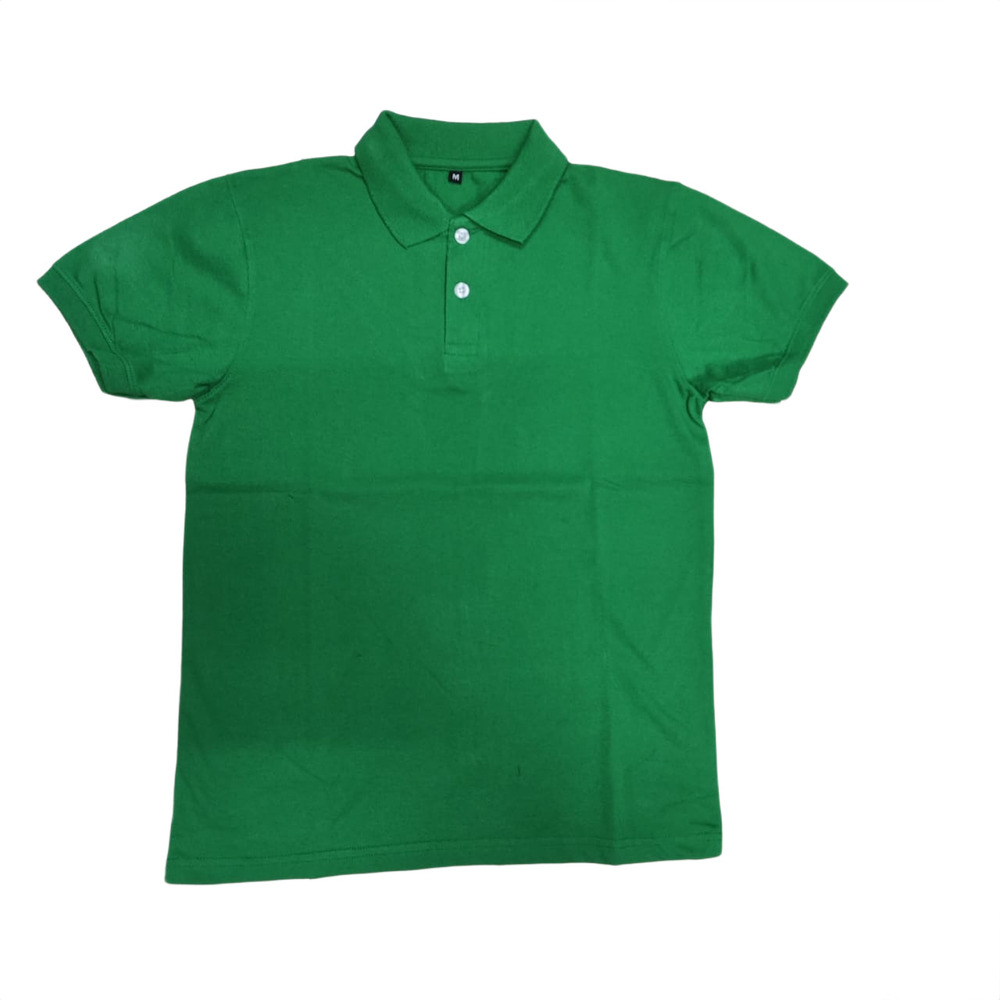 Mens Green Collar T-Shirt
