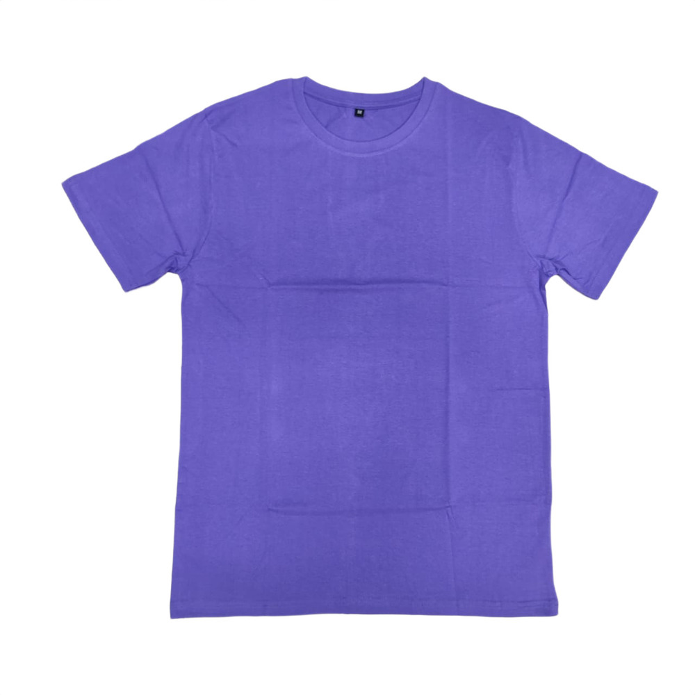 Mens Blue Round Neck T-Shirt