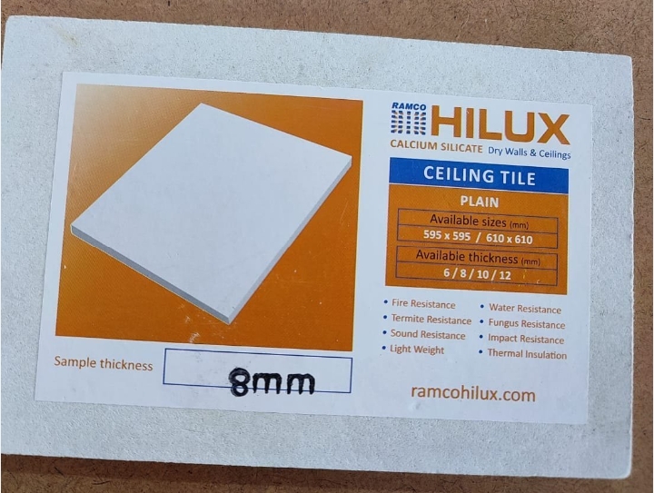 Hilux Calcium Silicate Board - Diameter: 32 Foot (ft)