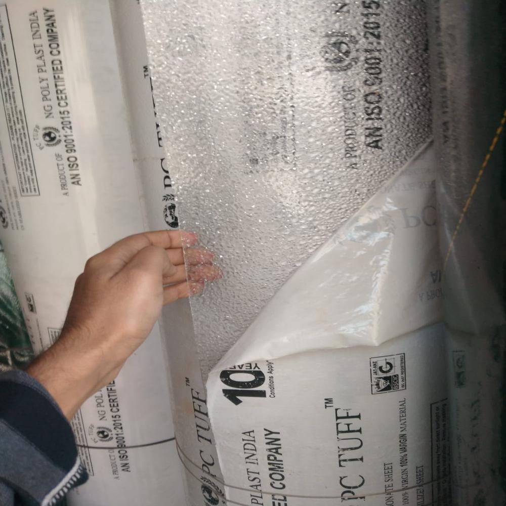 Transparent Polycarbonate Sheet - Hardness: Rigid
