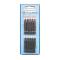 10 Piece Insert Screwdriver Bit Set - Color: Black