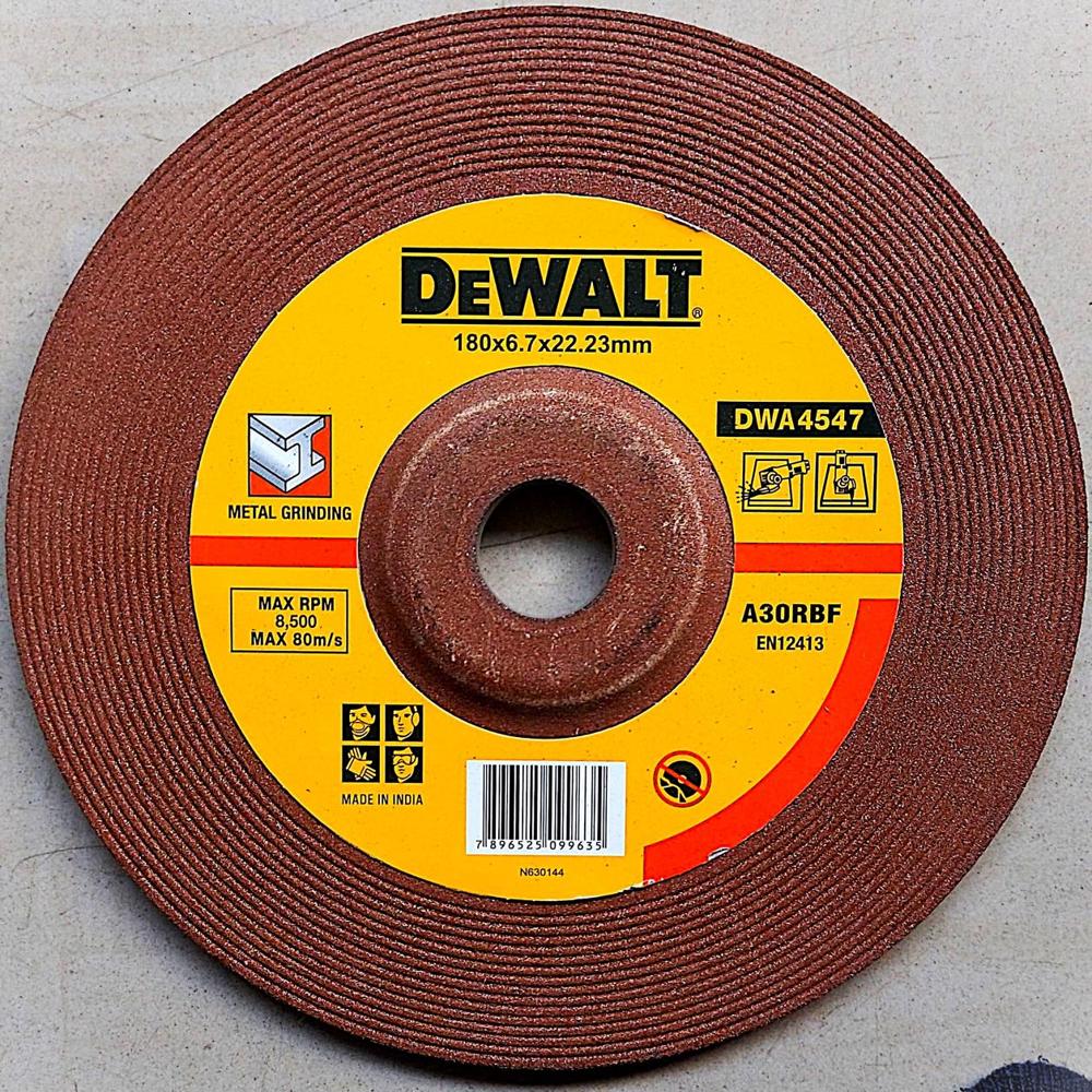 DeWalt 7 इंच लाल धातु ग्राइंडिंग व्हील