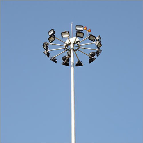 Polygonal Lighting Pole - Color: Silver