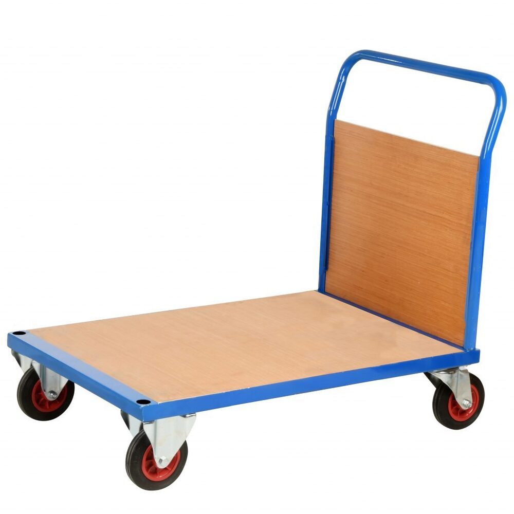 Industrial Platform Trolley - Metal Body, Platform Truck Design | Heavy-duty Versatility, Easy Mobility